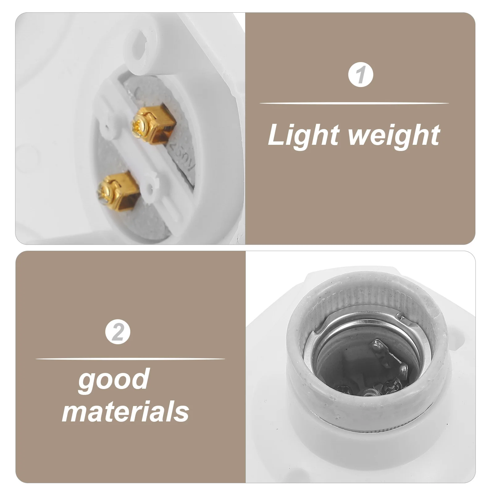 10pcs Fireproof Socket E27 Light Bulb Holder For Pendant Lamp Repair Replacement Household Lighting Fixture Parts Decorative
10pcs Fireproof Socket E27 Light Bulb Holder For Pendant Lamp Repair Replacement Household Lighting Fixture Parts Decorative