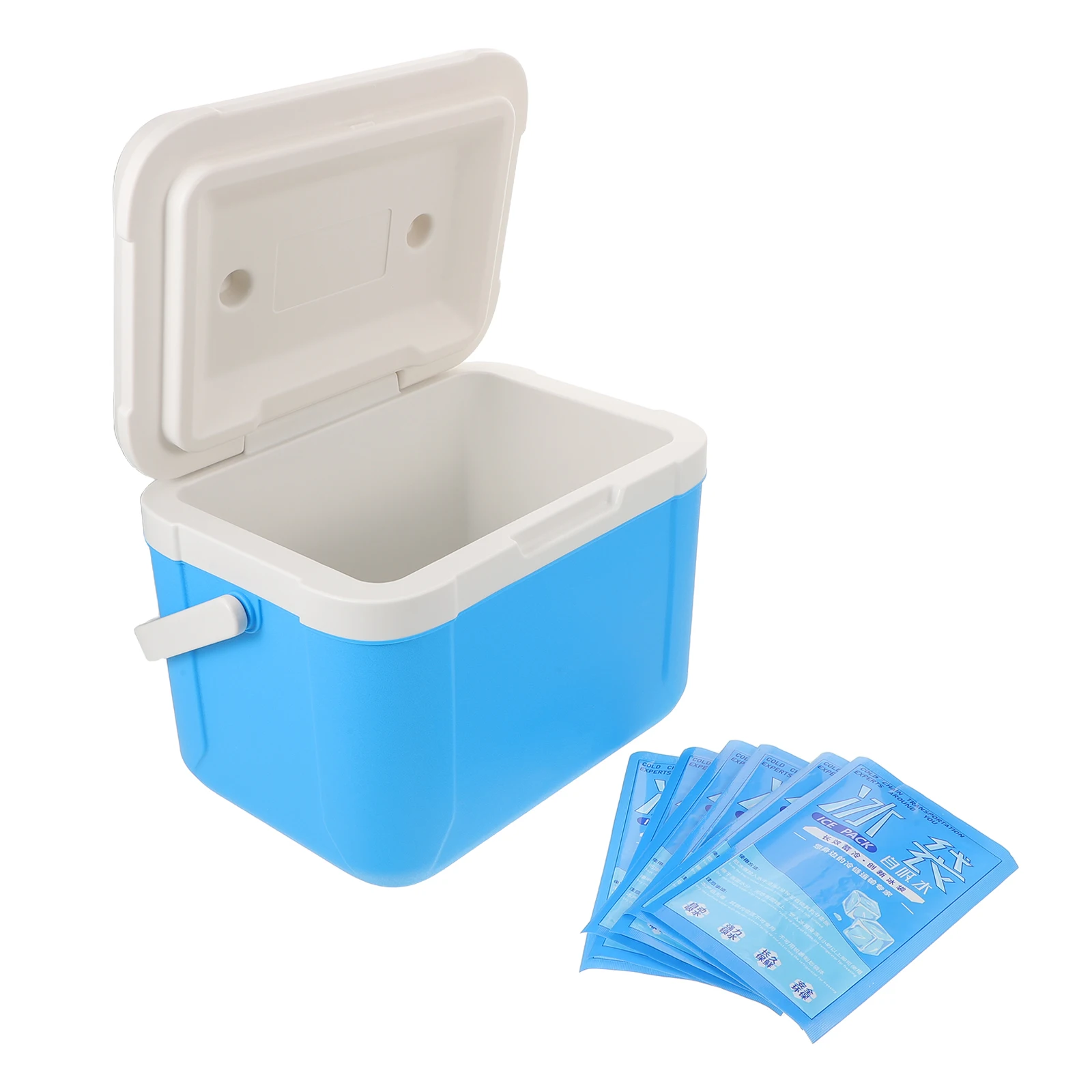 1 Set 5.5L Insulated Portable Cooler Box Ice Retention Outdoor Camping Picnic Handle Travel Fishing Lightweight Durable Easy 
1 Set 5.5L Insulated Portable Cooler Box Ice Retention Outdoor Camping Picnic Handle Travel Fishing Lightweight Durable Easy