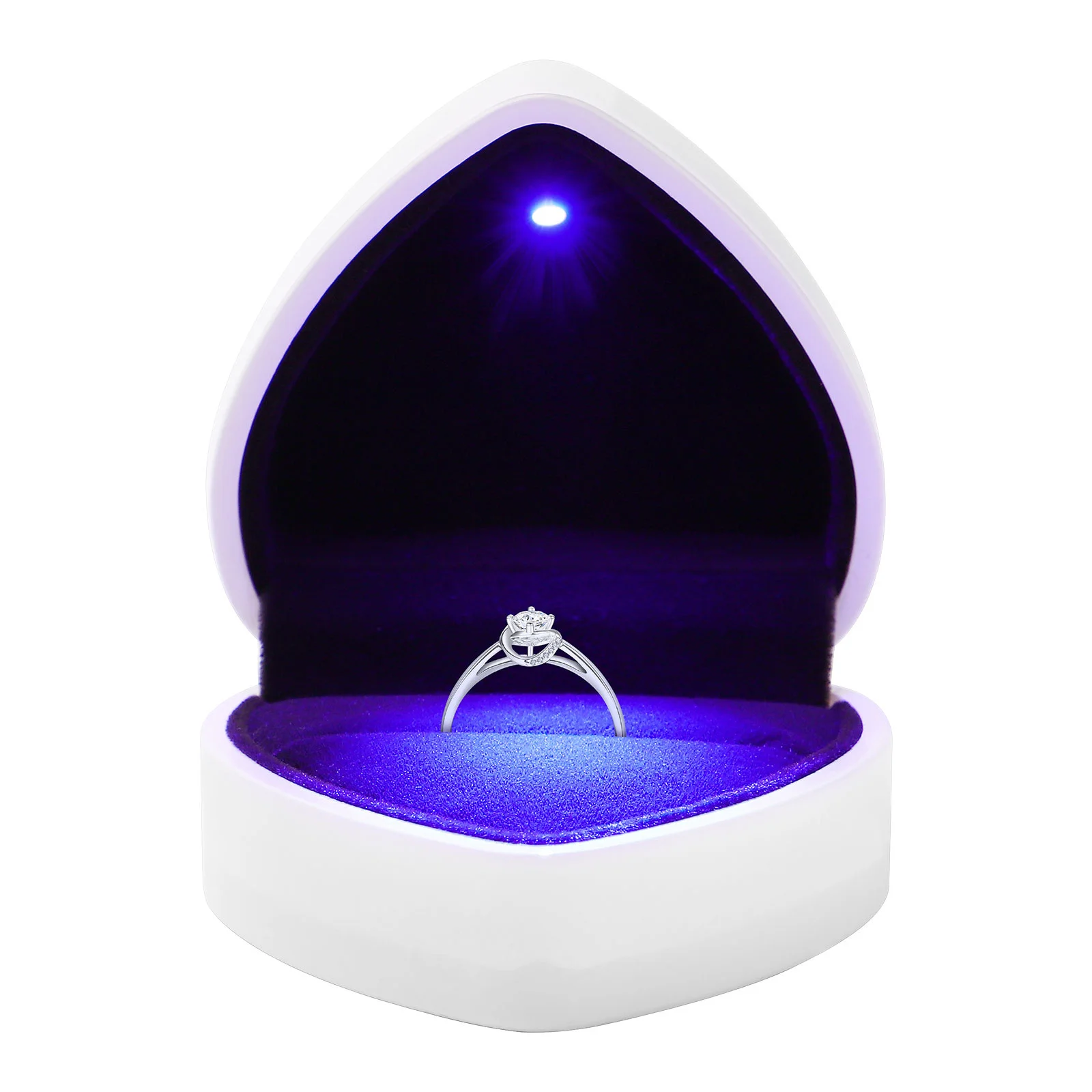 LED Lighted Ring Box Automatic Opening for Proposal Wedding Engagement Jewelry Ring Box Earring Case
LED Lighted Ring Box Automatic Opening for Proposal Wedding Engagement Jewelry Ring Box Earring Case