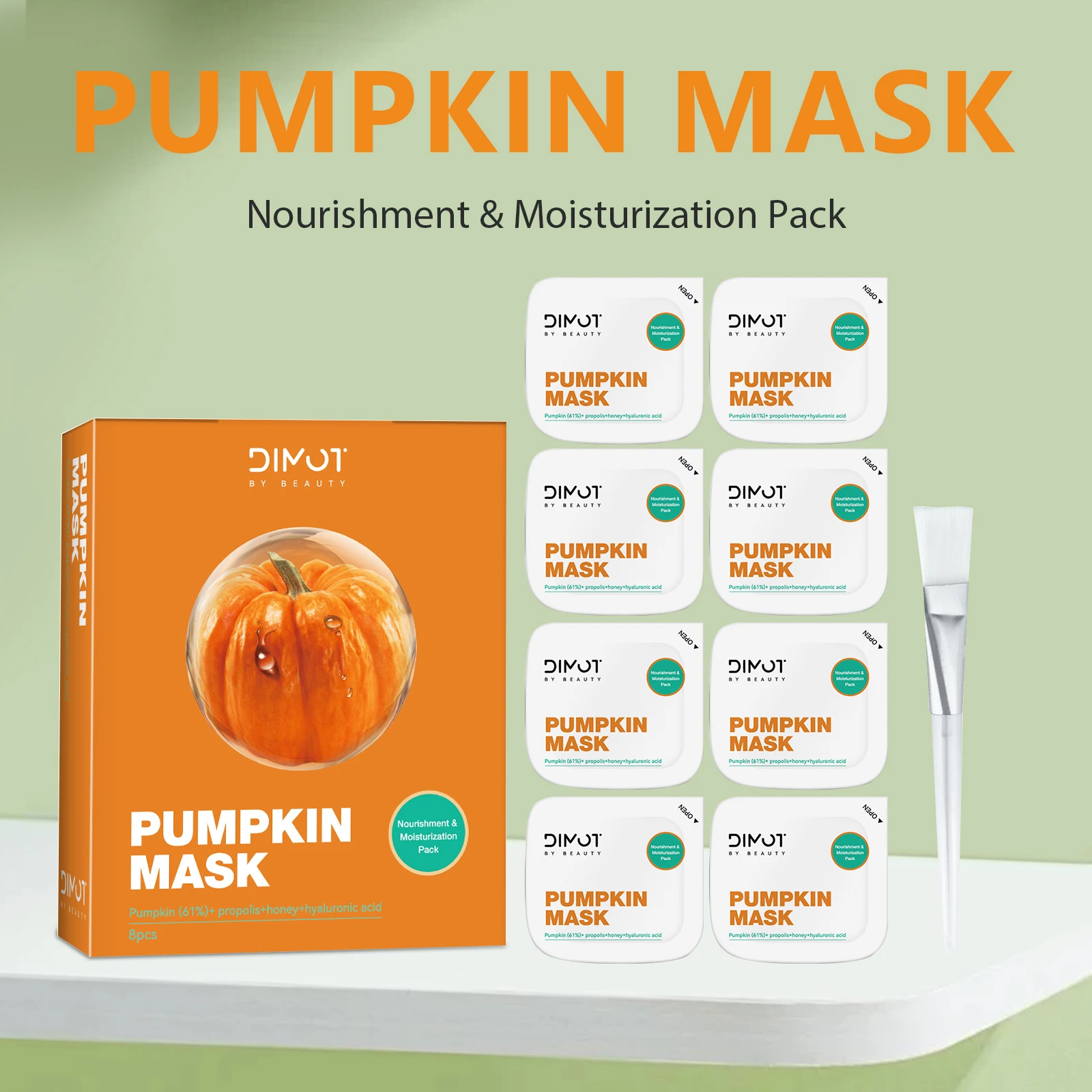 Premium Pumpkin Sleeping Mask 8pcs Set - Intense Hydration, Glowing & Plump Skin with Propolis & Honey, Includes Free Brush
Premium Pumpkin Sleeping Mask 8pcs Set - Intense Hydration, Glowing & Plump Skin with Propolis & Honey, Includes Free Brush