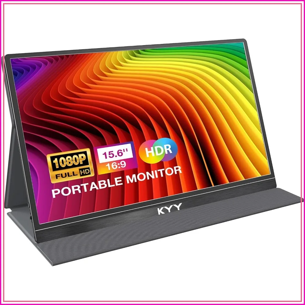 15.6" FHD 1080P Portable Monitor USB C HDMI Gaming Display IPS Screen w/ Speakers & Smart Cover, Plug & Play for Laptop PC Phone Xbox PS4
15.6" FHD 1080P Portable Monitor USB C HDMI Gaming Display IPS Screen w/ Speakers & Smart Cover, Plug & Play for Laptop PC Phone Xbox PS4