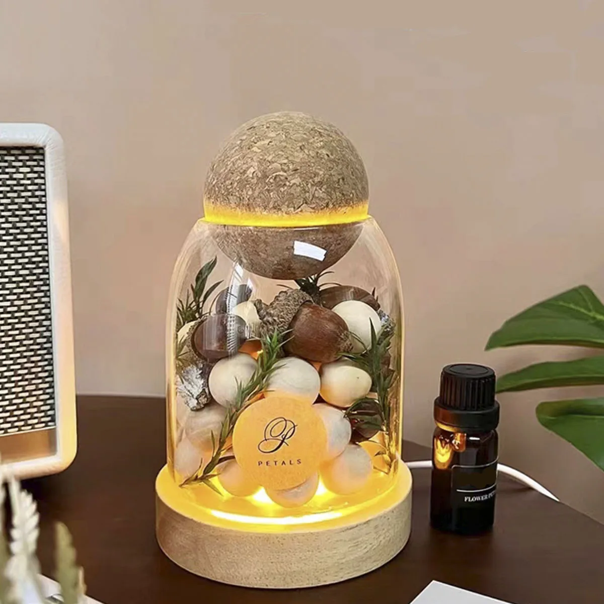 Essential Oil Difuser with Luminous Base, Scent Diffuser, Home Decoration, Present to Friend Dorm Room Essentials, 1Pc
Essential Oil Difuser with Luminous Base, Scent Diffuser, Home Decoration, Present to Friend Dorm Room Essentials, 1Pc