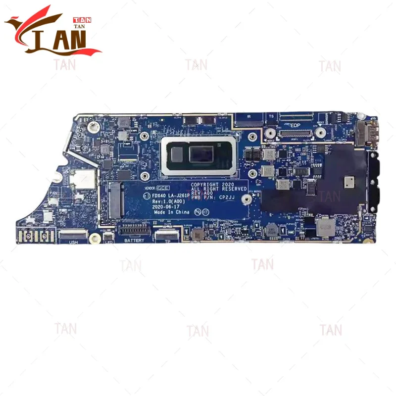FDX40 LA-J261P For Dell Latitude 7310 7410 Laptop Motherboard CPU:I5-10th RAM:8GB Mainboard 100% Fully Work TAN
FDX40 LA-J261P For Dell Latitude 7310 7410 Laptop Motherboard CPU:I5-10th RAM:8GB Mainboard 100% Fully Work TAN