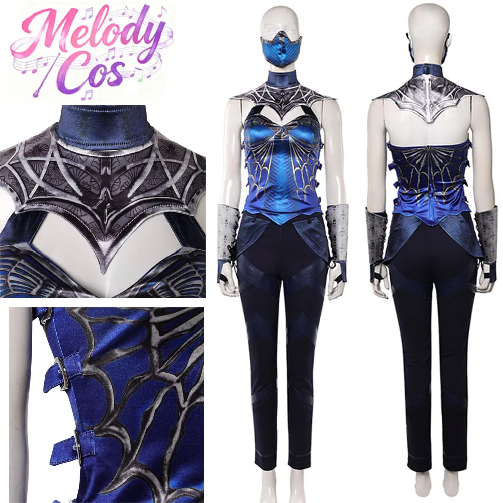 Adult Women Kitana Cosplay Costume Game Mortal Kombat 2 Halloween Carnival Top Pants Fake Collar Sleeve Wristbands Mask Suit
Adult Women Kitana Cosplay Costume Game Mortal Kombat 2 Halloween Carnival Top Pants Fake Collar Sleeve Wristbands Mask Suit