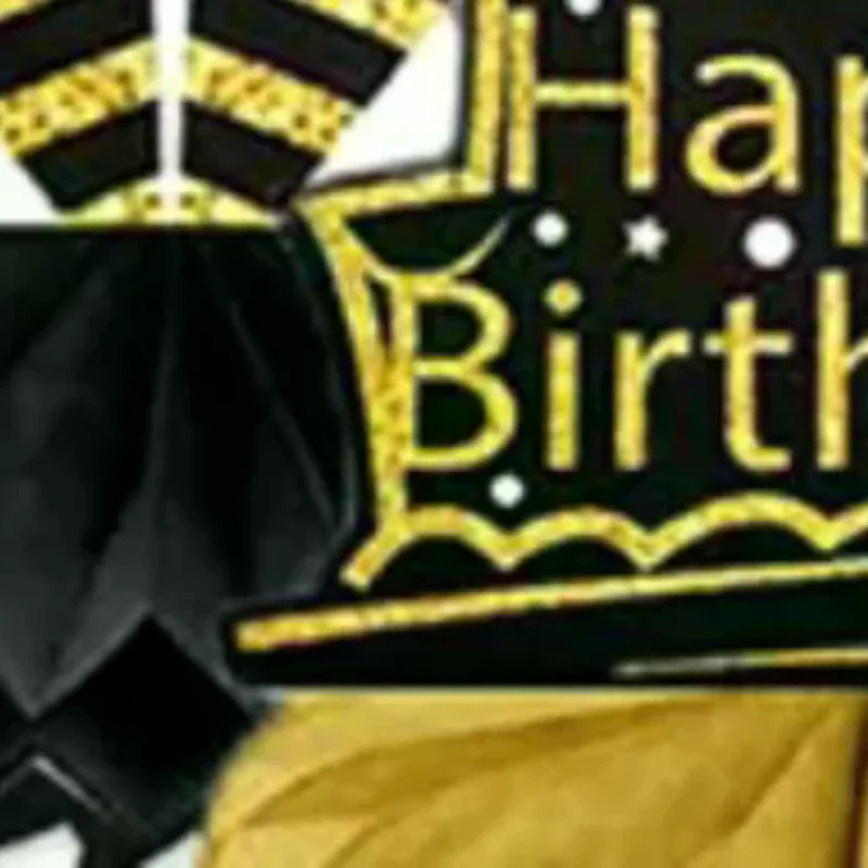 9 PCS Happy Birthday Party Table Decorations | Black And Gold Birthday Center Pieces For Table | Honeycomb Table Centerpieces
9 PCS Happy Birthday Party Table Decorations | Black And Gold Birthday Center Pieces For Table | Honeycomb Table Centerpieces