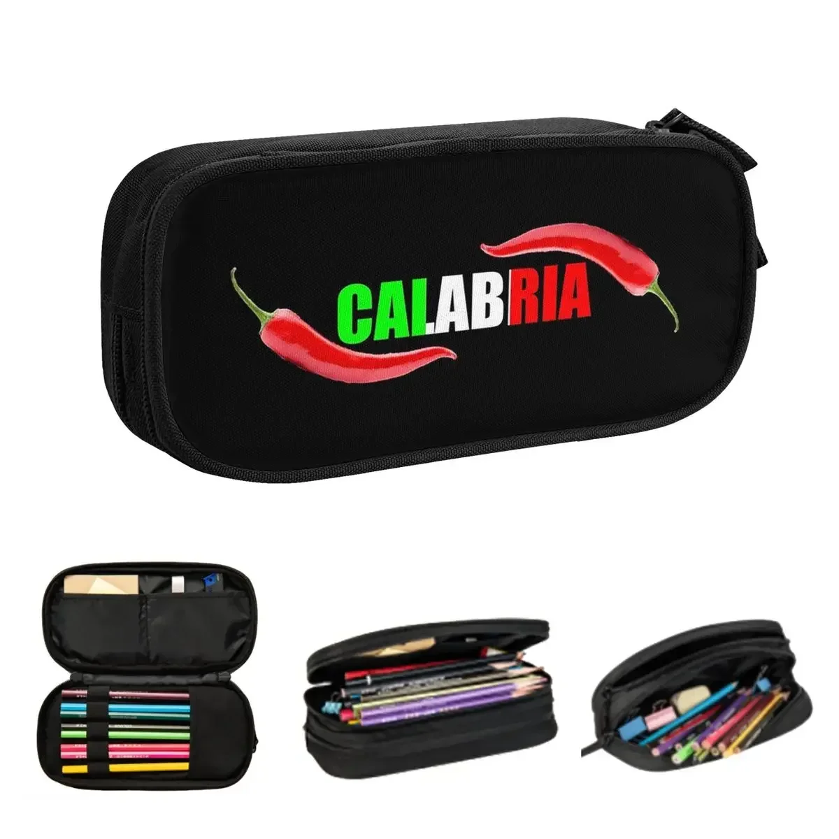Calabria Peperoncino Design, Tricolore Italy Pencil Cases Big Capacity Pen Bags Pen Box Pencil Pouch For Boys Girls Students
Calabria Peperoncino Design, Tricolore Italy Pencil Cases Big Capacity Pen Bags Pen Box Pencil Pouch For Boys Girls Students