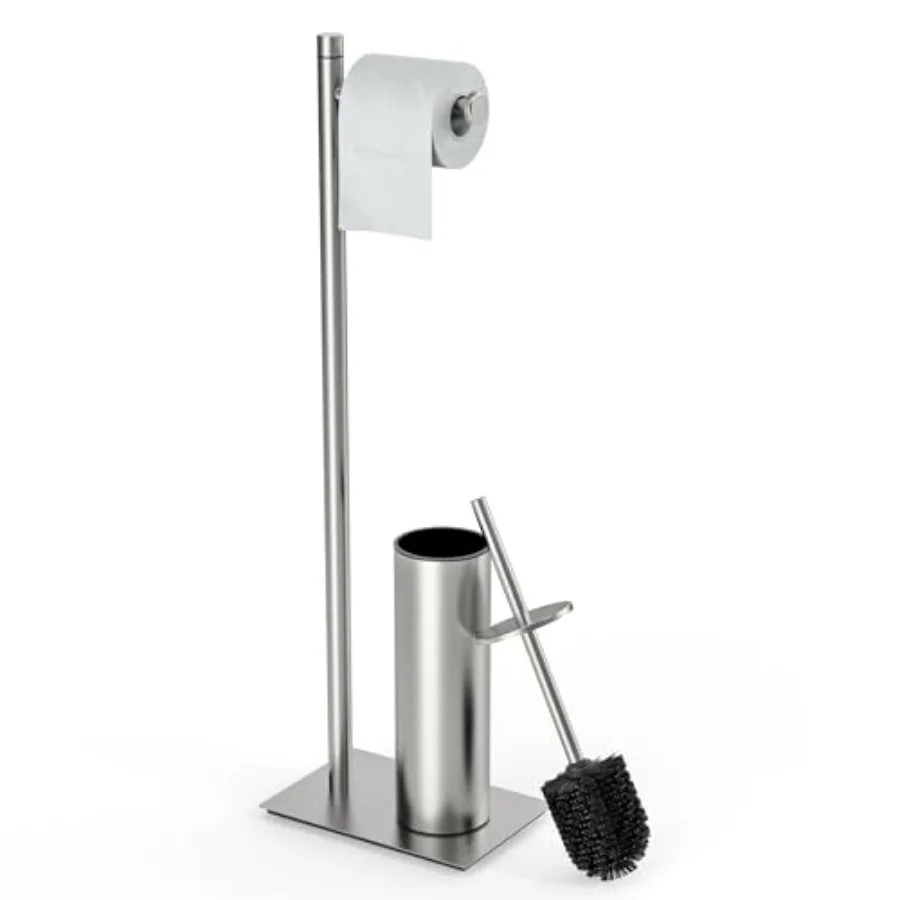 Toilet Paper Holder Stand with Toilet Brush and Holder Set 304 Stainless Steel Bathroom Toilet Tissue Paper Roll Holder Weighte
Toilet Paper Holder Stand with Toilet Brush and Holder Set 304 Stainless Steel Bathroom Toilet Tissue Paper Roll Holder Weighte