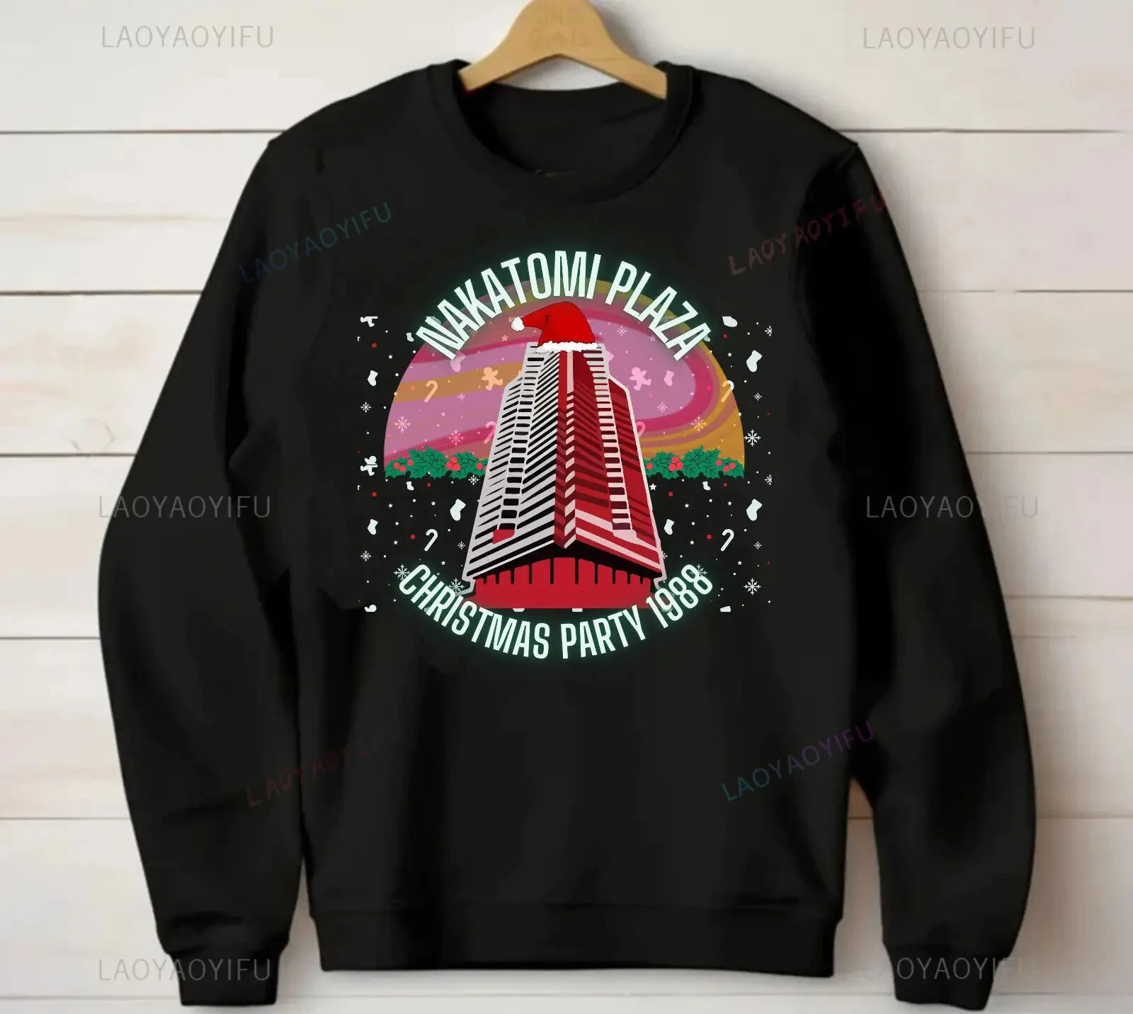Винтажный свитер из фильма Nakatomi Plaza 1988, рождественский джемпер для вечеринки в стиле ретро, толстовка Брюса, осенне-зимняя женская и мужская толстовка с капюшоном
Винтажный свитер из фильма Nakatomi Plaza 1988, рождественский джемпер для вечеринки в стиле ретро, толстовка Брюса, осенне-зимняя женская и мужская толстовка с капюшоном