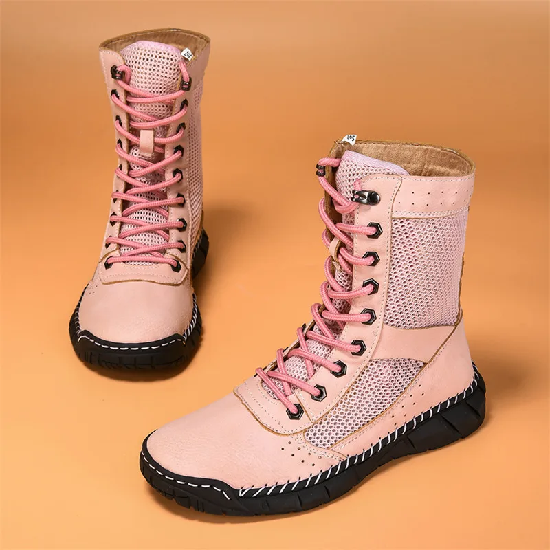 Summer Mesh Ankle Boots For Women Comfortable Anti-Slip Men's Boots Plus Size 36-48 Breathable Casual Boots Woman botas mujer
Summer Mesh Ankle Boots For Women Comfortable Anti-Slip Men's Boots Plus Size 36-48 Breathable Casual Boots Woman botas mujer