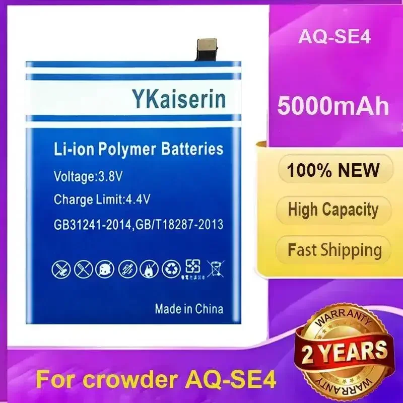 Real Capacity 5000mAh Mobile Phone Battery For Crowder AQ-SE4 Strong Compatibility Prolonged Performance warranty + track NO
Real Capacity 5000mAh Mobile Phone Battery For Crowder AQ-SE4 Strong Compatibility Prolonged Performance warranty + track NO