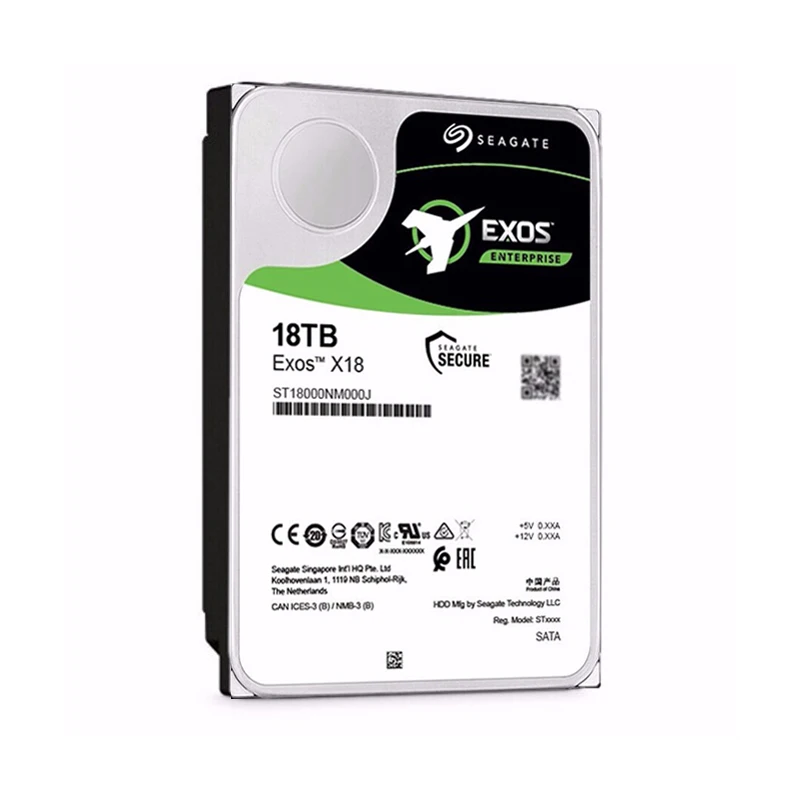 Original 18TB HDD Exos X18 ST18000NM000J 7200 RPM SATA 6Gb/s 256MB Cache 3.5-Inch 18T Enterprise Server Computer Hard Disk Drive
Original 18TB HDD Exos X18 ST18000NM000J 7200 RPM SATA 6Gb/s 256MB Cache 3.5-Inch 18T Enterprise Server Computer Hard Disk Drive