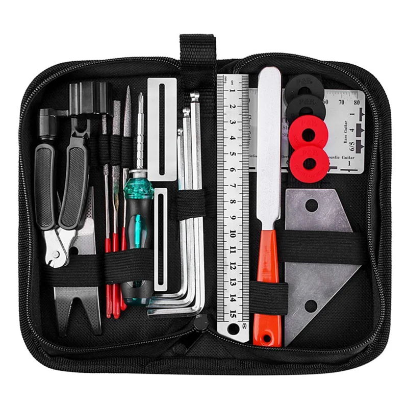 Guitar Cleaning and Maintenance Tool Set Guitar Three-In-One Stringer Leveling Ruler Fret Grinding Set-AA85
Guitar Cleaning and Maintenance Tool Set Guitar Three-In-One Stringer Leveling Ruler Fret Grinding Set-AA85