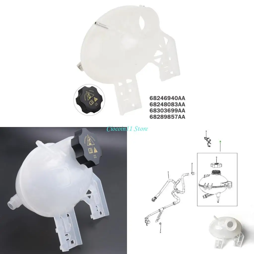 Y1UB Leak Proof Coolant Reservoir Radiator Expansion 68289857AA 53331946 53368911 CH3014170 for 500X Easy Installation
Y1UB Leak Proof Coolant Reservoir Radiator Expansion 68289857AA 53331946 53368911 CH3014170 for 500X Easy Installation