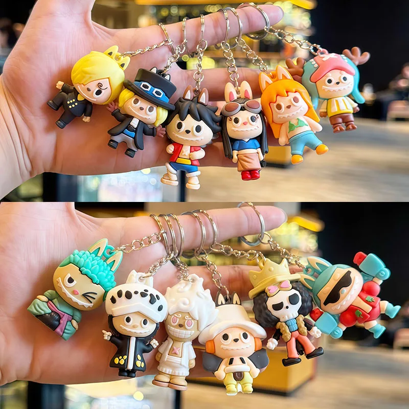 6/12pcs Cartoon One Piece Luffy Keychain Couple Bag Pendant 3D Soft Toy Keychain Small Gift
6/12pcs Cartoon One Piece Luffy Keychain Couple Bag Pendant 3D Soft Toy Keychain Small Gift