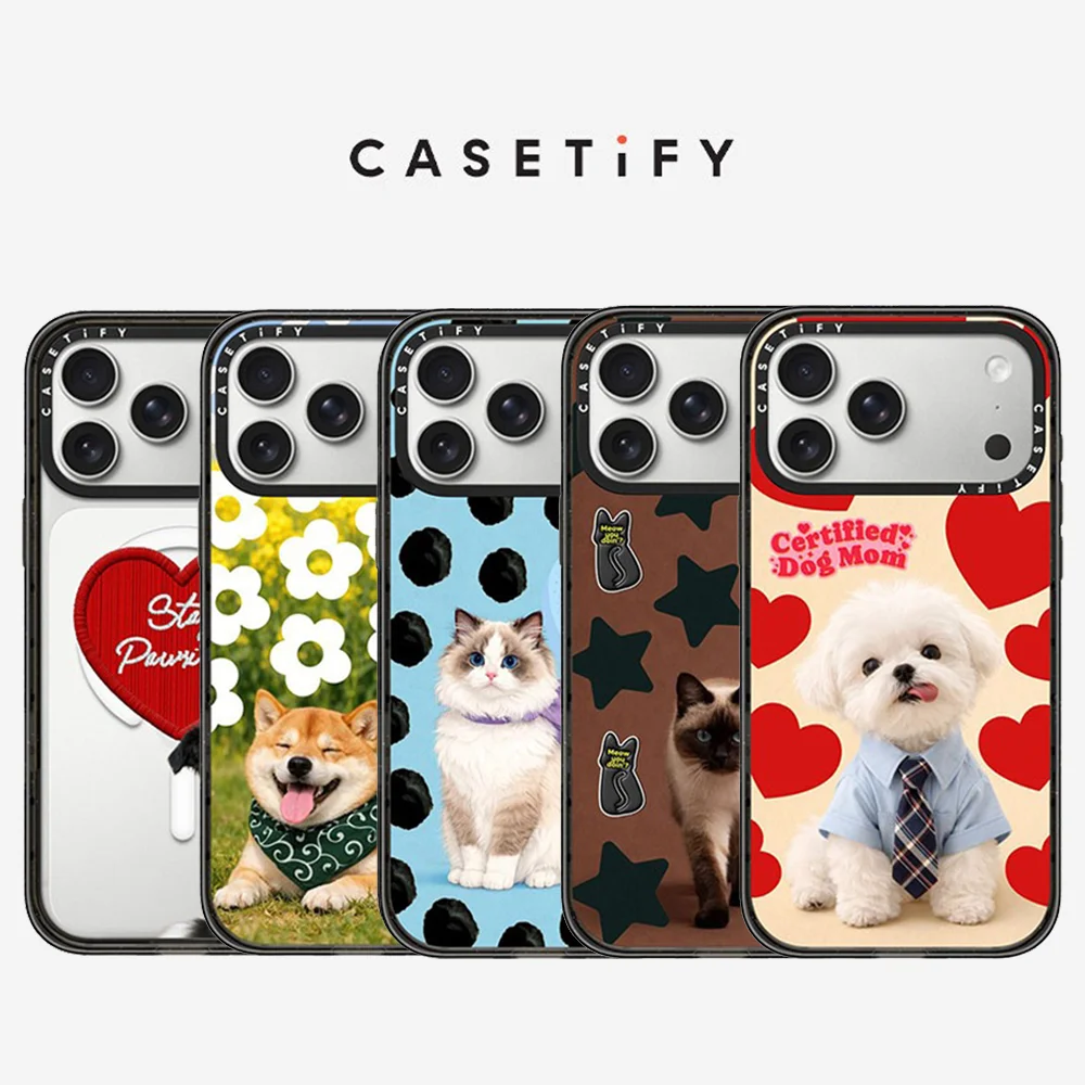 CASETiFY Cute Pet Series Cats & Dogs Magnetic Drop-proof Case for iPhone 13 14 15 16 17 Pro Max Air Plus Protect Cover
CASETiFY Cute Pet Series Cats & Dogs Magnetic Drop-proof Case for iPhone 13 14 15 16 17 Pro Max Air Plus Protect Cover