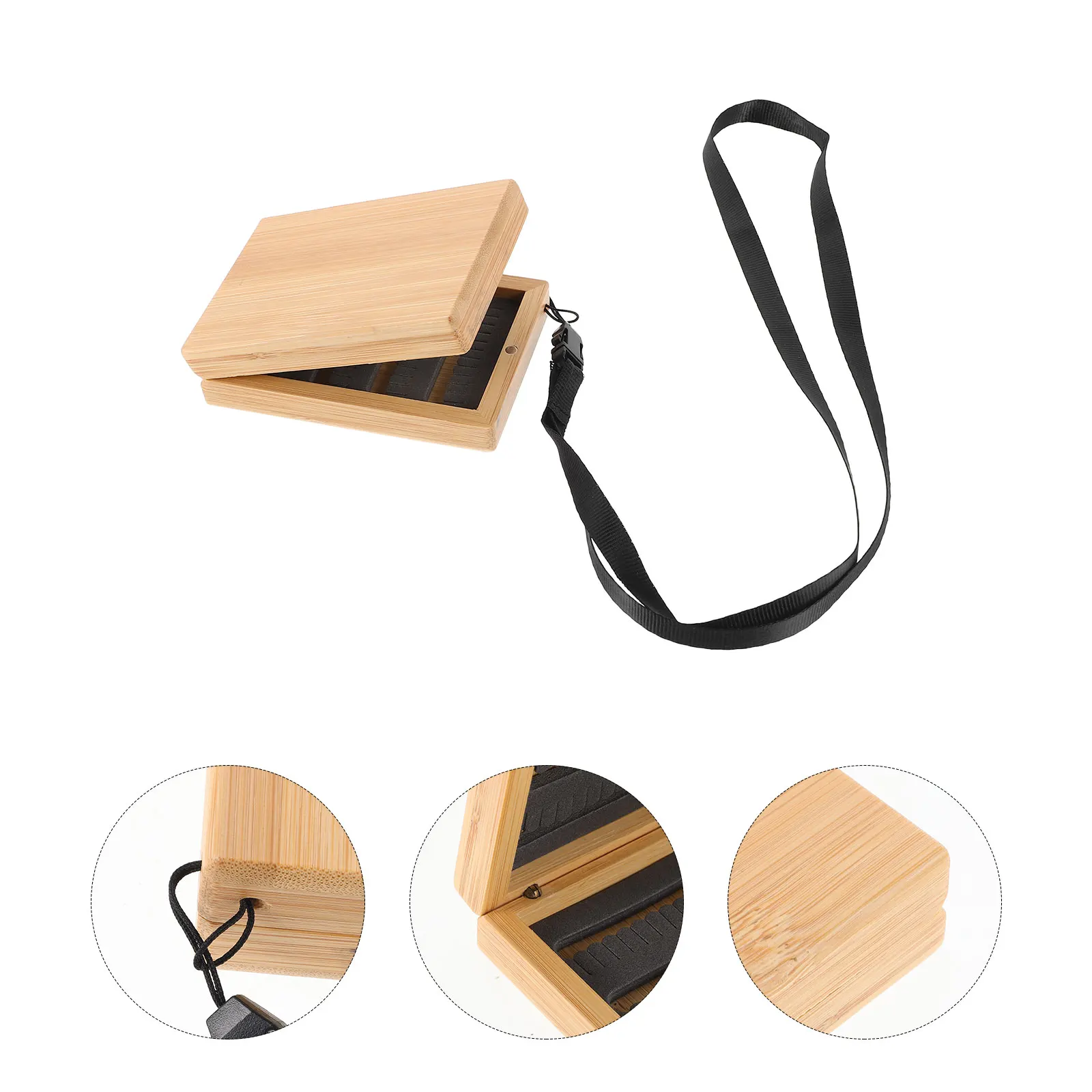 Bamboo Fishing Bait Box Storage Case Lure Hook Holder Organizer Wooden Display Container
Bamboo Fishing Bait Box Storage Case Lure Hook Holder Organizer Wooden Display Container
