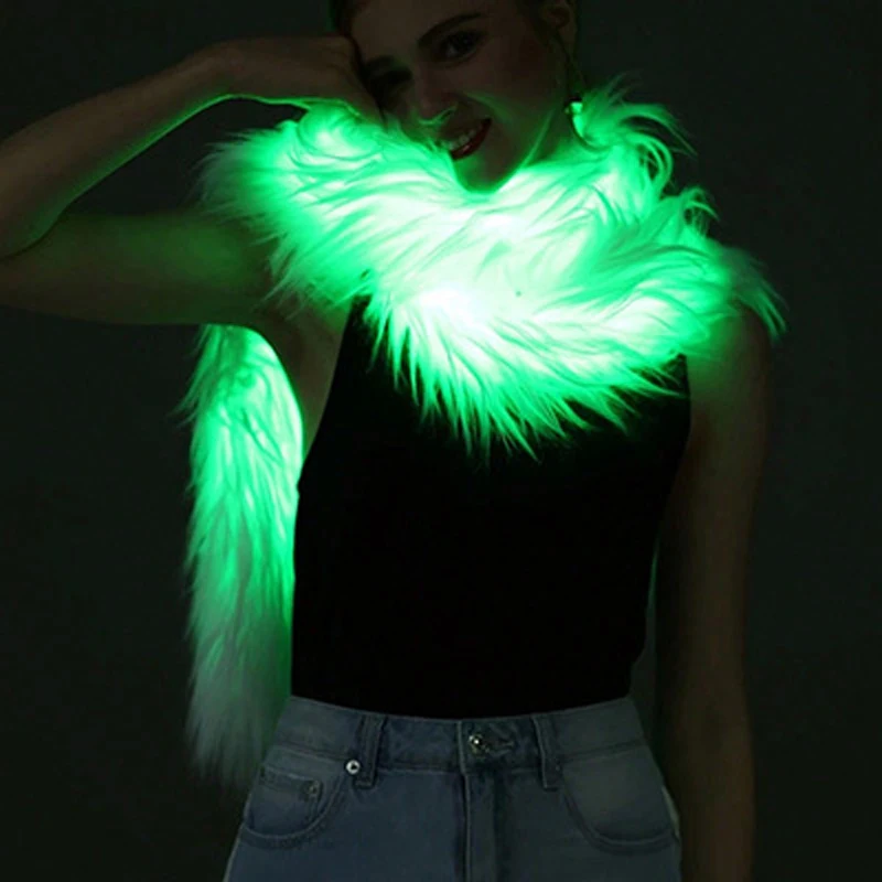 Светящийся LED-шарф Cisas Festival из длинного искусственного меха для выступлений и развлечений, светящаяся игрушка-шарф для всех возрастов
Светящийся LED-шарф Cisas Festival из длинного искусственного меха для выступлений и развлечений, светящаяся игрушка-шарф для всех возрастов