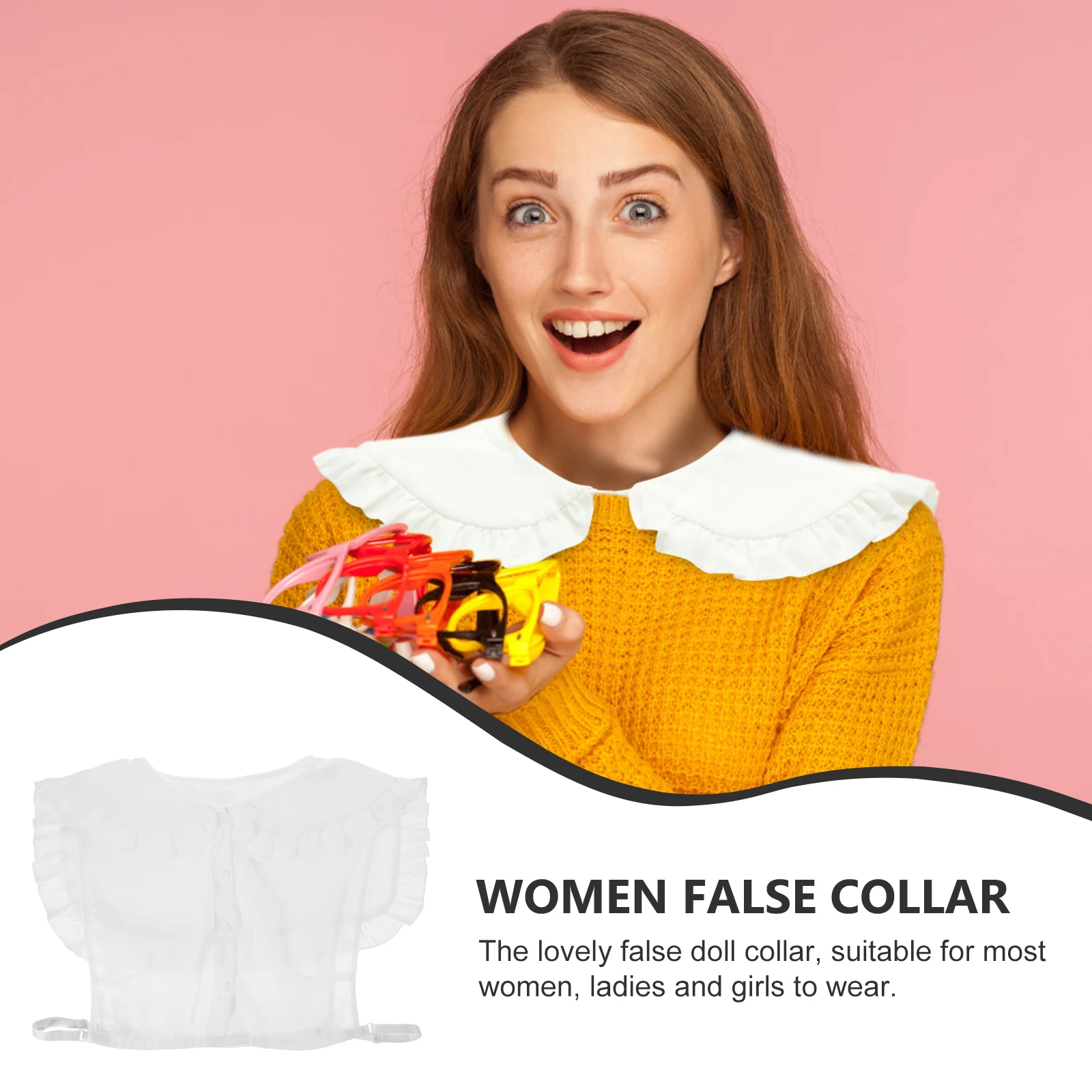 Chiffon False Collar Women Shirt Decorative White Neck Accessory All match Jacket Sweet Style Fashion Accessories Functional
Chiffon False Collar Women Shirt Decorative White Neck Accessory All match Jacket Sweet Style Fashion Accessories Functional