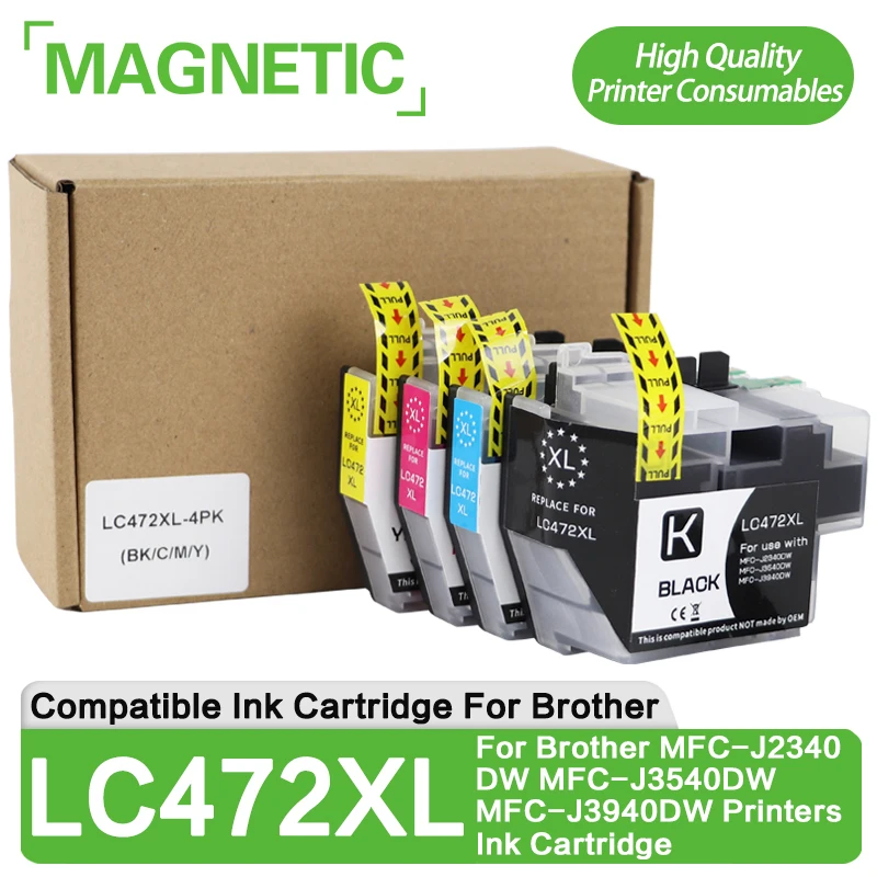 High Quality LC472XL B-LC472XL Premium Color Compatible Ink Cartridge For Brother MFC-J2340DW MFC-J3540DW MFC-J3940DW Printer
High Quality LC472XL B-LC472XL Premium Color Compatible Ink Cartridge For Brother MFC-J2340DW MFC-J3540DW MFC-J3940DW Printer