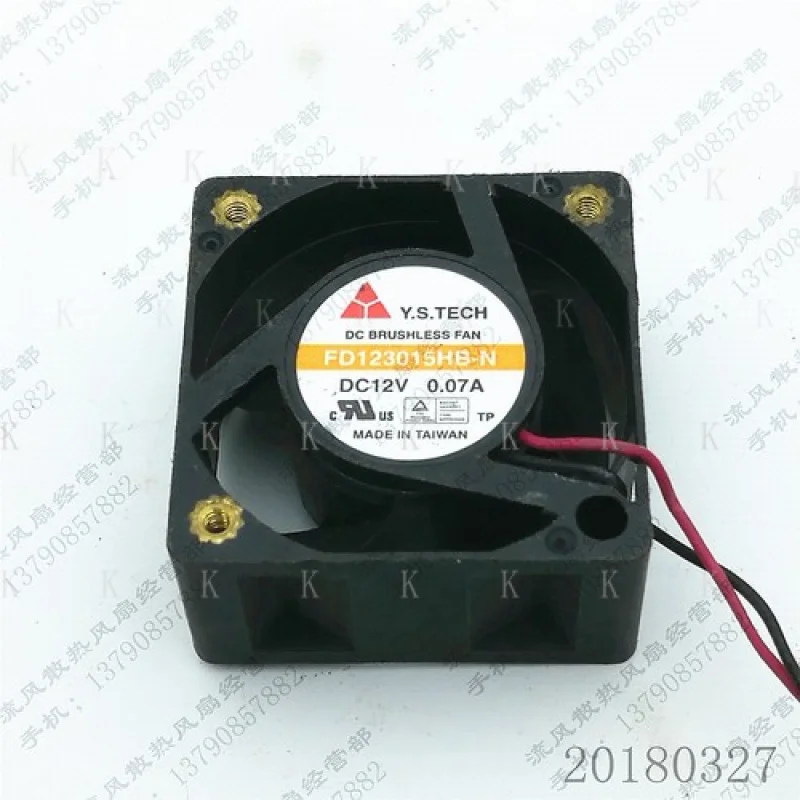 C for Y.S.TECH FD123015HB-N 3015 DC12V 0.07A 3CM 2-wire silent cooling fan
C for Y.S.TECH FD123015HB-N 3015 DC12V 0.07A 3CM 2-wire silent cooling fan