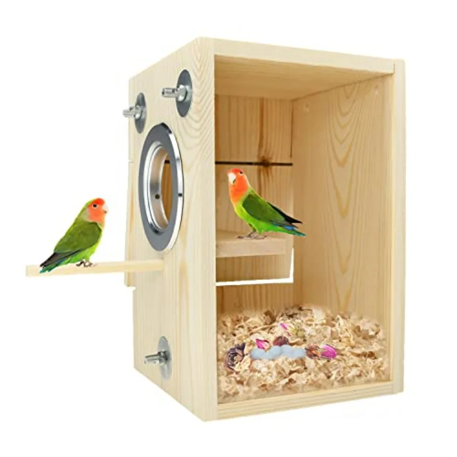 Bird Nest Box Parakeet Breeding Nest Box Bird Nest House Wooden Acrylic Transparent Breeding Box for Finch Lovebirds Cockatiel
Bird Nest Box Parakeet Breeding Nest Box Bird Nest House Wooden Acrylic Transparent Breeding Box for Finch Lovebirds Cockatiel