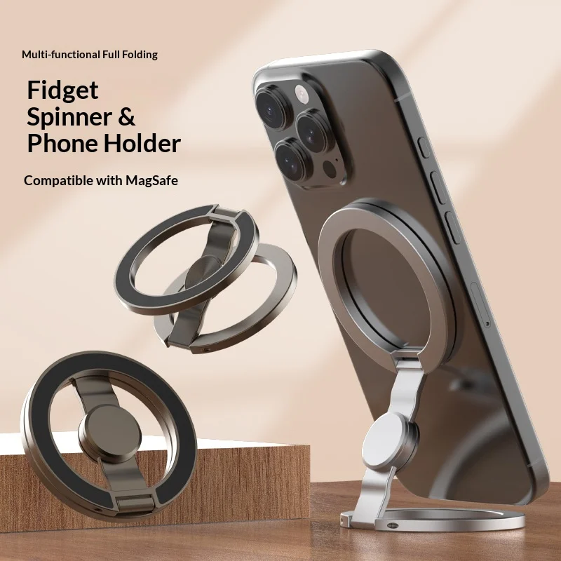 Double-ring Magnetic Mobile Phone Stand, Fingertip Gyroscope Mobile Phone Ring Stand Desktop Multi-functional Support Frame
Double-ring Magnetic Mobile Phone Stand, Fingertip Gyroscope Mobile Phone Ring Stand Desktop Multi-functional Support Frame