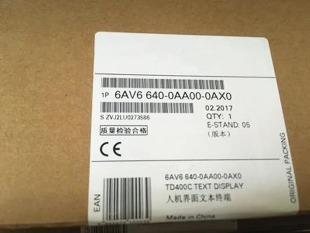 Новый оригинальный 6AV6 640-0AA00-0AX0 6AV6640-0AA00-0AX0 Склад быстрая доставка
Новый оригинальный 6AV6 640-0AA00-0AX0 6AV6640-0AA00-0AX0 Склад быстрая доставка