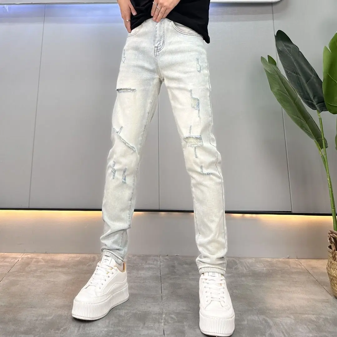 Spring Autumn Washing Blue Hip Hop Jeans Men Casual Straight Stretch Classic Work Denim Trousers Korean Comfortable Brand Pant
Spring Autumn Washing Blue Hip Hop Jeans Men Casual Straight Stretch Classic Work Denim Trousers Korean Comfortable Brand Pant