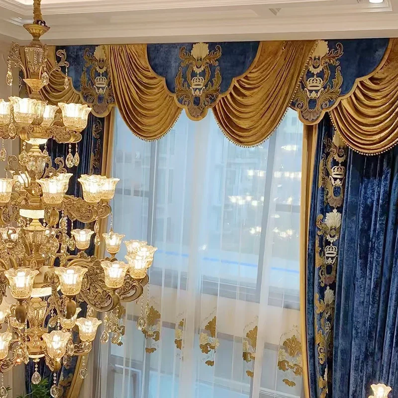 European Style Luxury Palace Style High-end Window Curtains For Living Room Bedroom Dining Blackout Curtains Retro Velvet Cloth
European Style Luxury Palace Style High-end Window Curtains For Living Room Bedroom Dining Blackout Curtains Retro Velvet Cloth