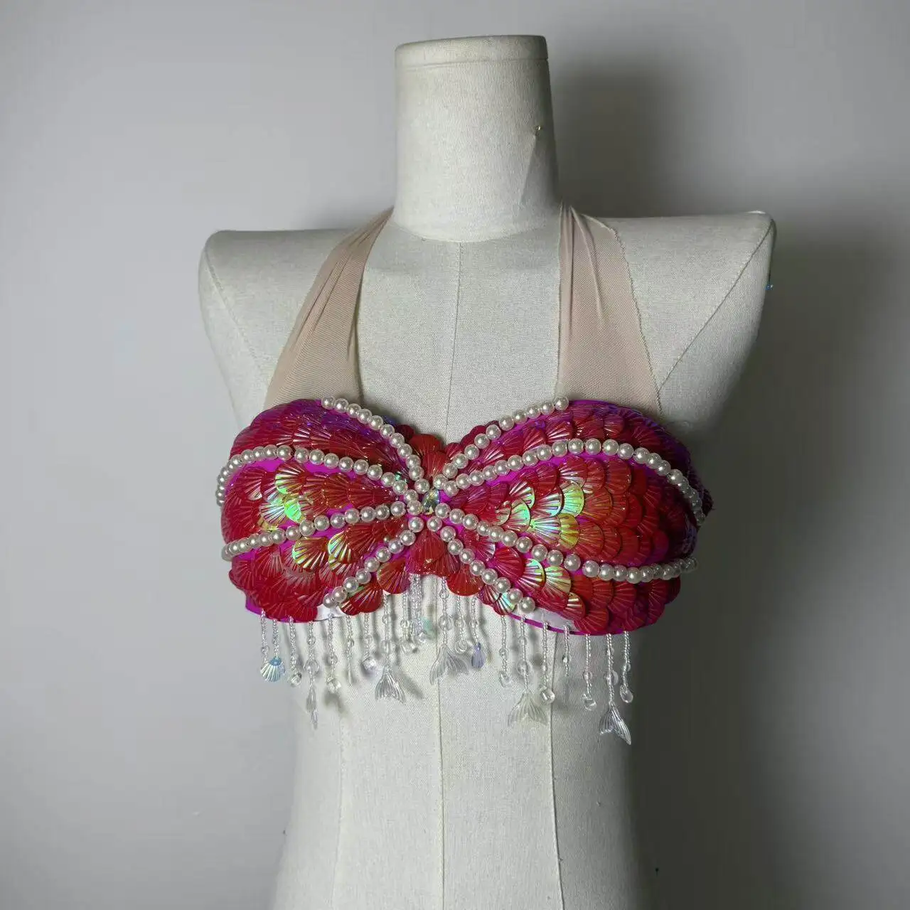 Ariel Fish Scale Sequin Corset Mermaid Aquarium Shooting Performance Costume Swimsuit Clothing Hawaiian Vacation Bikini Top
Ariel Fish Scale Sequin Corset Mermaid Aquarium Shooting Performance Costume Swimsuit Clothing Hawaiian Vacation Bikini Top