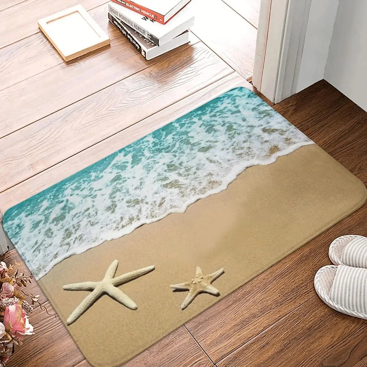 Ocean Beach Starfish Scenery Welcome Entrance Doormat Decor Kitchen Hallway Balcony Long Rug Bathroom Anti-slip flannel Foot Pad
Ocean Beach Starfish Scenery Welcome Entrance Doormat Decor Kitchen Hallway Balcony Long Rug Bathroom Anti-slip flannel Foot Pad