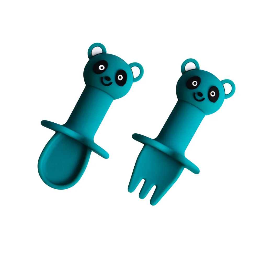 Tableware for Kid Training Baby Feeding Tool Dinning Utensil Spoons and Fork Toddler Silicone Cutlery
Tableware for Kid Training Baby Feeding Tool Dinning Utensil Spoons and Fork Toddler Silicone Cutlery