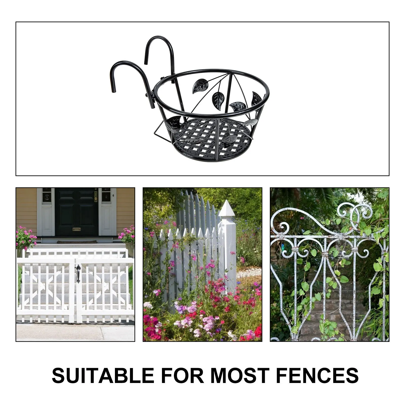 Balcony Hanging Plant Rack Removable Flowerpot Holder Decorative Stand Storage Rack for Succulent Pot Gardening 
Balcony Hanging Plant Rack Removable Flowerpot Holder Decorative Stand Storage Rack for Succulent Pot Gardening