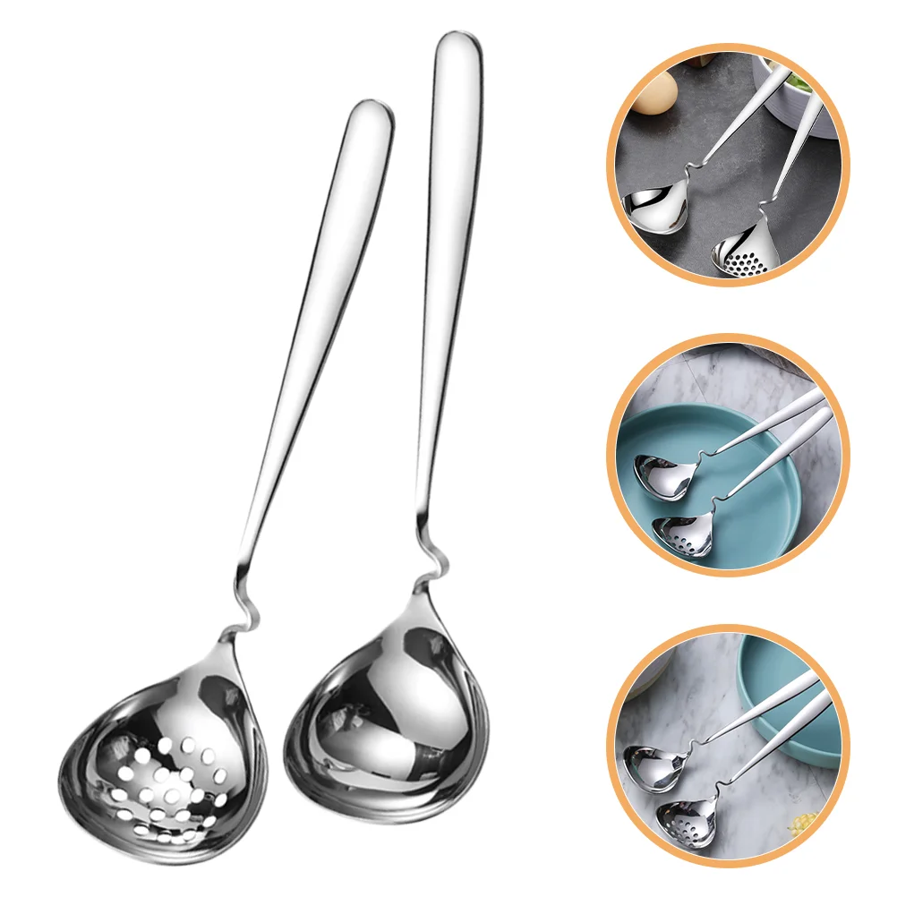 2 Pcs Stainless Steel Soup Spoon Metal Ladle Heavy Duty Pasta 304 Rice Serving Spoons
2 Pcs Stainless Steel Soup Spoon Metal Ladle Heavy Duty Pasta 304 Rice Serving Spoons