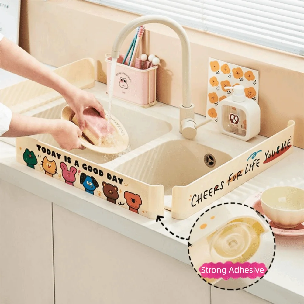 PET Sink Baffle Splash Guard Oil-Proof with Suction Cup Pool Water Baffle Plate Kitchen Supplies Sink Organizer
PET Sink Baffle Splash Guard Oil-Proof with Suction Cup Pool Water Baffle Plate Kitchen Supplies Sink Organizer