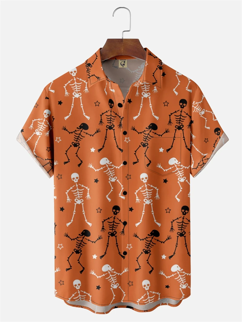 2025 New Men's Shirts 3D Print Skull Graphic Short Sleeve Tops Casual Men Clothing Harajuku Summer Autumn Button Up Women Blouse
2025 New Men's Shirts 3D Print Skull Graphic Short Sleeve Tops Casual Men Clothing Harajuku Summer Autumn Button Up Women Blouse