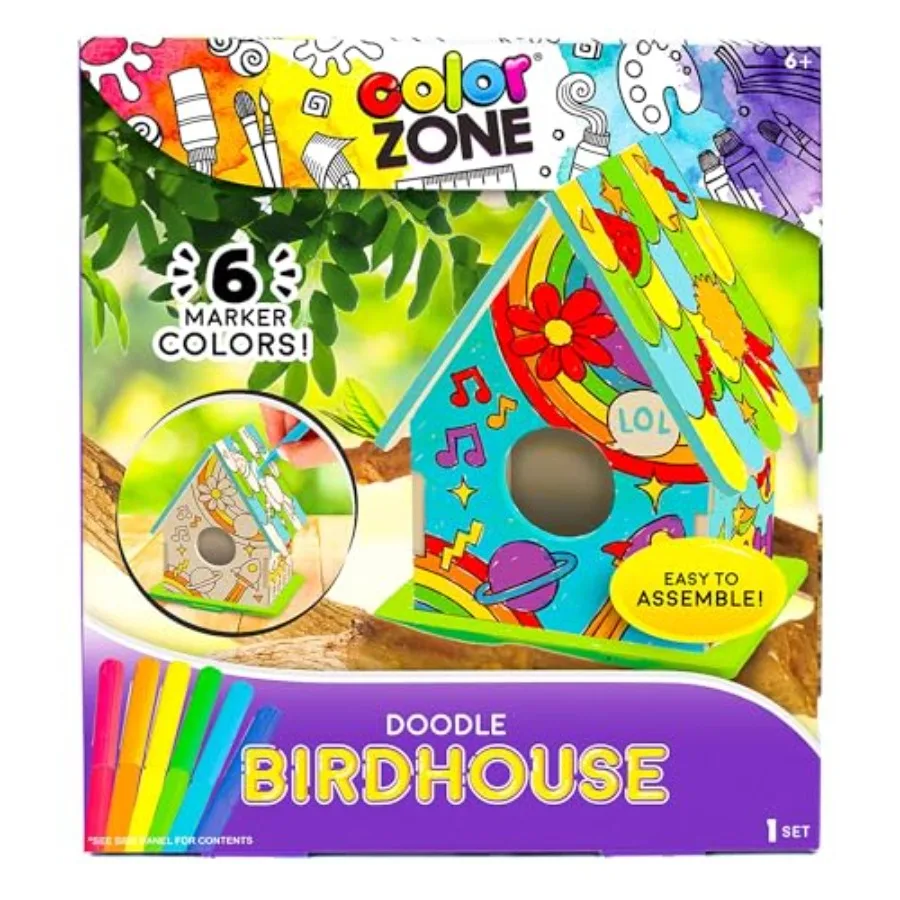 Doodle Birdhouse Kit 12 Pack for outdoor decoration wooden material natural wood color DIY painting-friendly and eco-friendly d
Doodle Birdhouse Kit 12 Pack for outdoor decoration wooden material natural wood color DIY painting-friendly and eco-friendly d