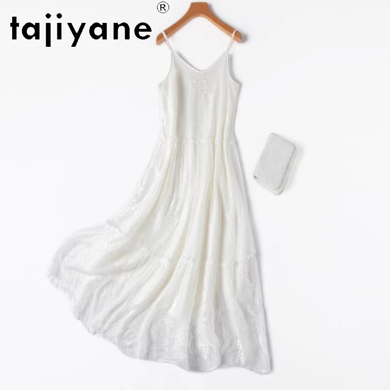 TAJIYANE 100% Шелковое Длинное Платье из Тутового Шелкопряда для Женщин, Летнее Элегантное Белое Платье-Комбинация с Вышивкой, Женская Одежда 2026, Длинные Платья
TAJIYANE 100% Шелковое Длинное Платье из Тутового Шелкопряда для Женщин, Летнее Элегантное Белое Платье-Комбинация с Вышивкой, Женская Одежда 2026, Длинные Платья