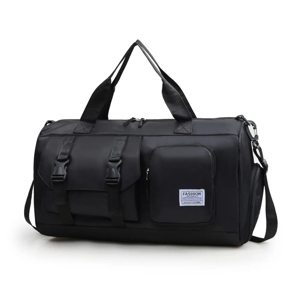 Oxford Travel Luggage Bag Foldable Sturdy Large Capacity Handbag with Shoe Compartment Multi-functional Nylon Duffle Bag Fitness 
Oxford Travel Luggage Bag Foldable Sturdy Large Capacity Handbag with Shoe Compartment Multi-functional Nylon Duffle Bag Fitness