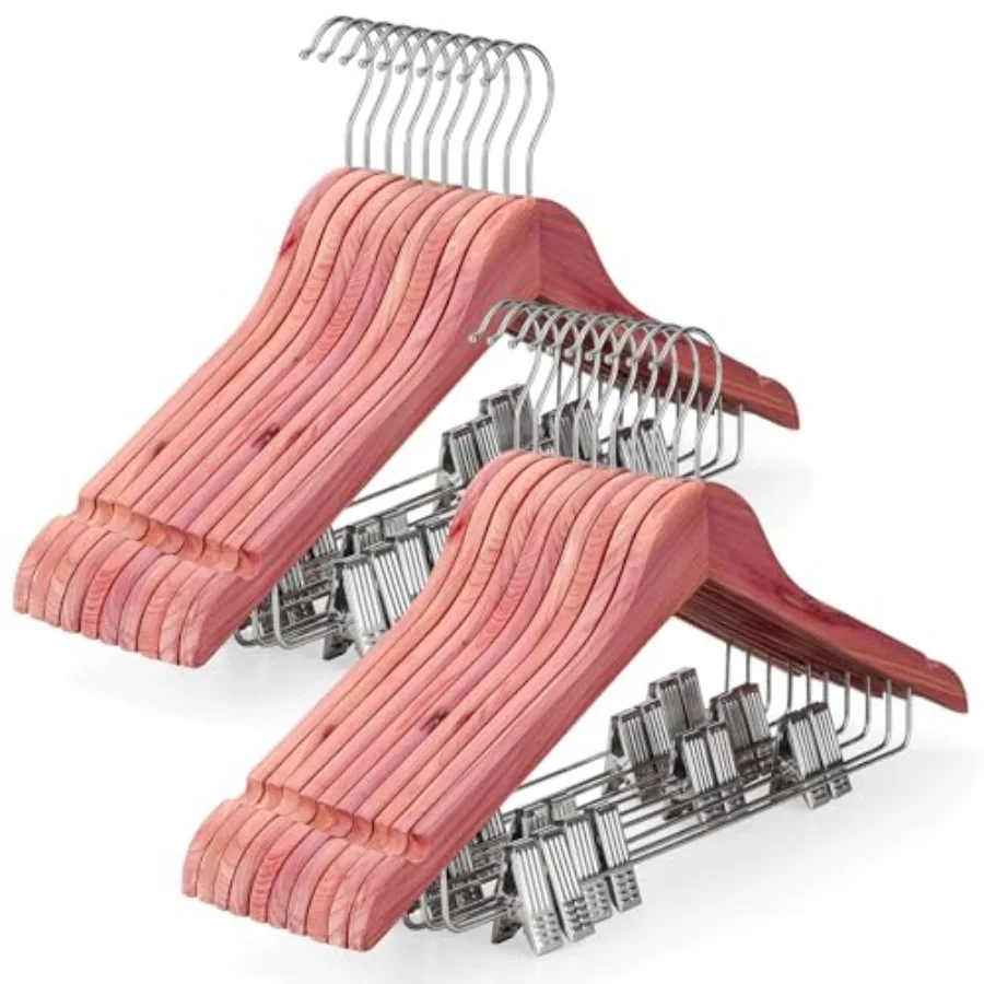 American Wooden Hangers with Adjustable Metal Clips and 360° Swivel Hook Premium Wood Clothes Hangers for Suit Pant Skirt Jeans
American Wooden Hangers with Adjustable Metal Clips and 360° Swivel Hook Premium Wood Clothes Hangers for Suit Pant Skirt Jeans