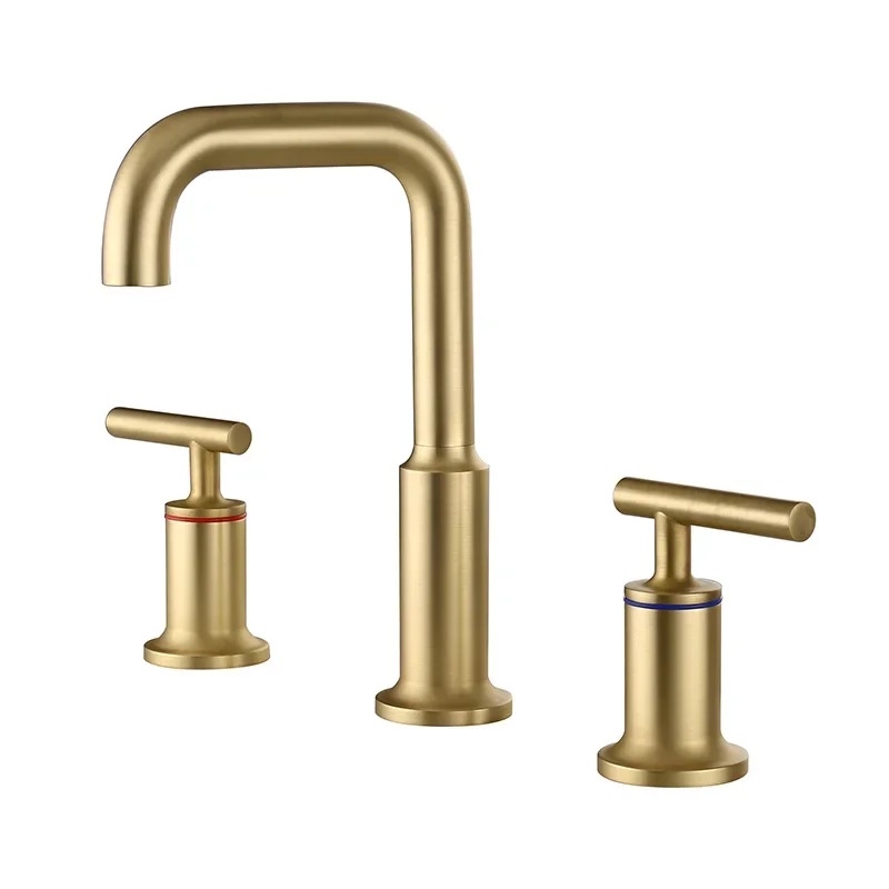 All-copper hot and cold basin faucet three-hole double-handle wash basin faucet bathroom cabinet basin
All-copper hot and cold basin faucet three-hole double-handle wash basin faucet bathroom cabinet basin