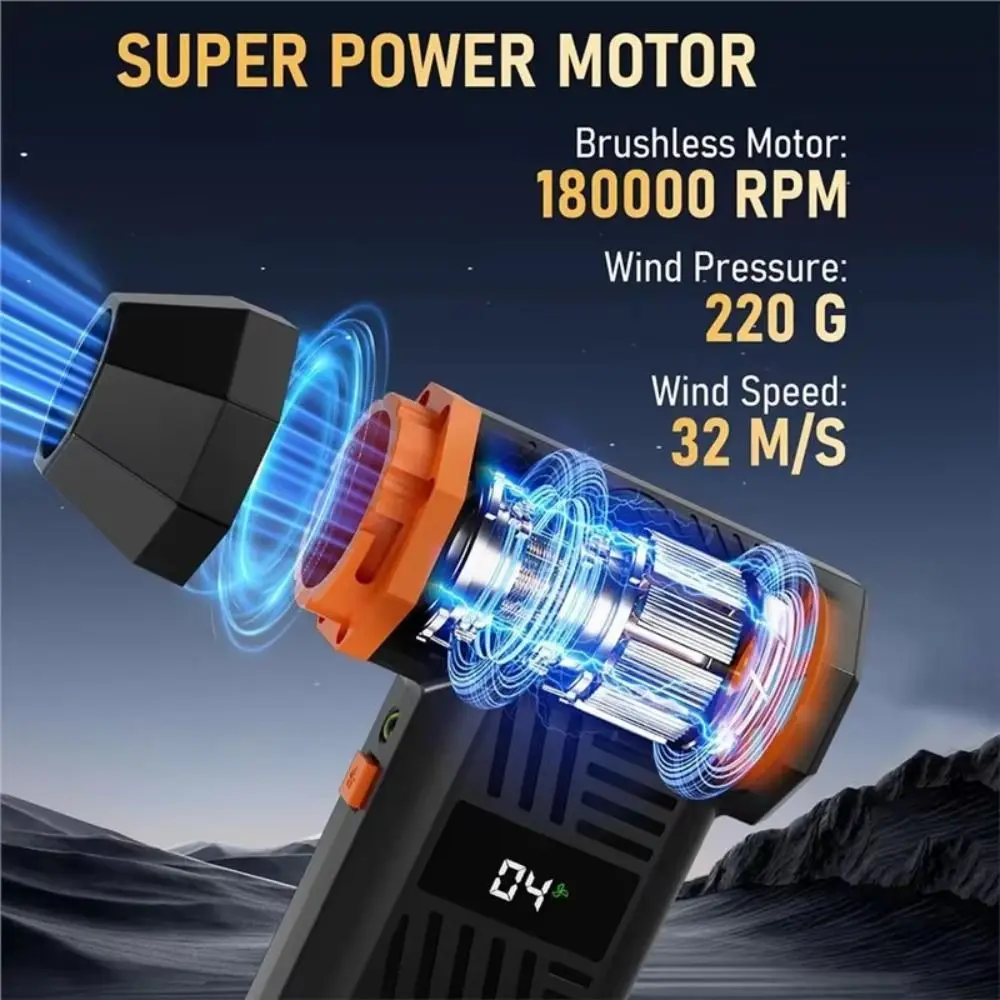 Durable 180000 RPM Cordless Compressed Air Duster LED Display Cordless Design Electric Air Blower Keyboard Cleaner Car Cleaning
Durable 180000 RPM Cordless Compressed Air Duster LED Display Cordless Design Electric Air Blower Keyboard Cleaner Car Cleaning
