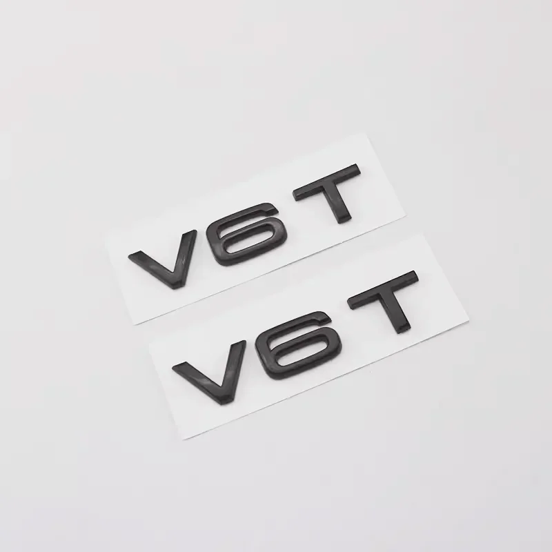 3d ABS Chrome Black V6T Logo Number Letters Car Fender V6 T Emblem Badge Decal For Audi A6 C7 A4 4 S4 V6T Sticker Accessories
3d ABS Chrome Black V6T Logo Number Letters Car Fender V6 T Emblem Badge Decal For Audi A6 C7 A4 4 S4 V6T Sticker Accessories