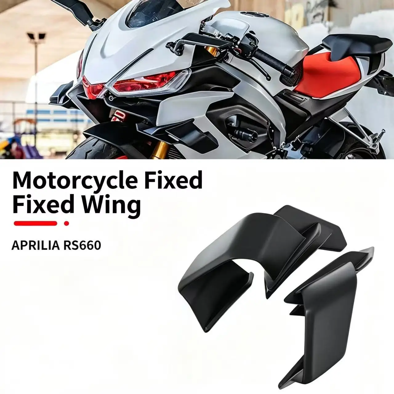 Applicable to Aprilia Rs660, the modified fixed wing GP style racing diffuser fairing with wing structure.
Applicable to Aprilia Rs660, the modified fixed wing GP style racing diffuser fairing with wing structure.