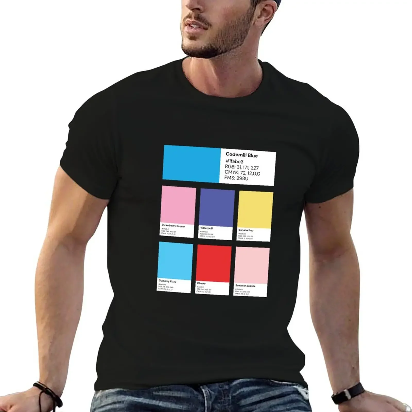 Pantoneish T-Shirt oversized t shirt blue lock heavyweights summer shirt mens shirts graphic tee
Pantoneish T-Shirt oversized t shirt blue lock heavyweights summer shirt mens shirts graphic tee