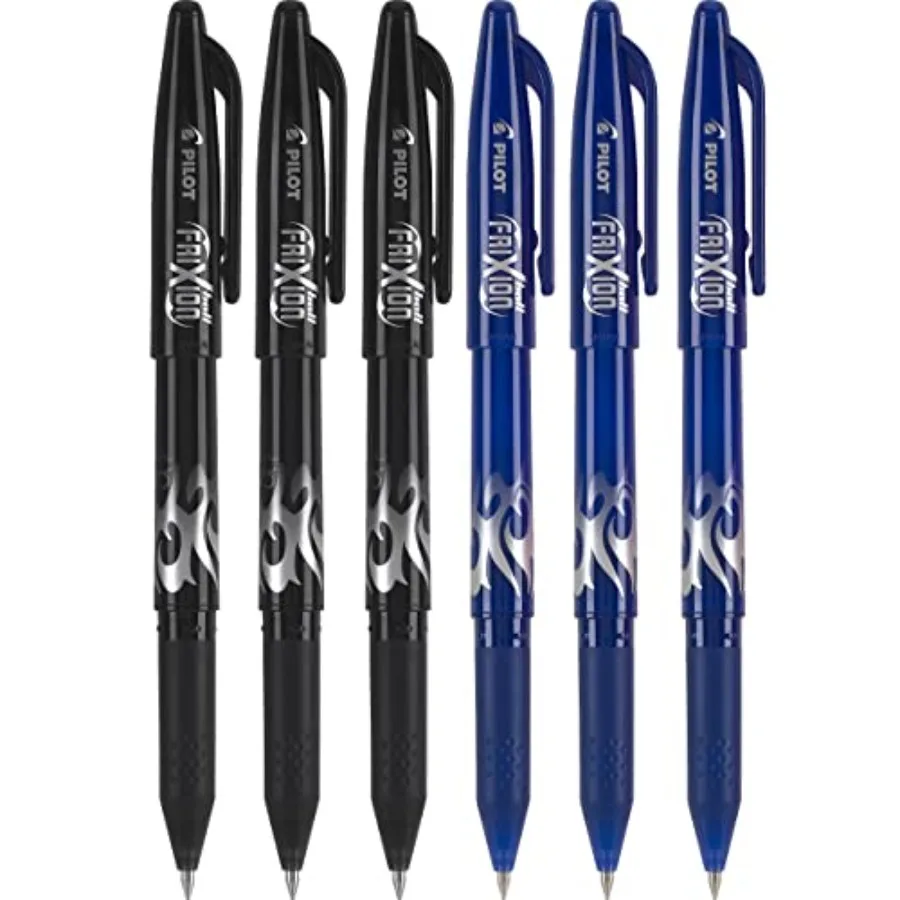 FriXion Ball 0.7mm Erasable Gel Pens, Fine Point, 3 Black Pens and 3 Blue Pens 6 PACK
FriXion Ball 0.7mm Erasable Gel Pens, Fine Point, 3 Black Pens and 3 Blue Pens 6 PACK