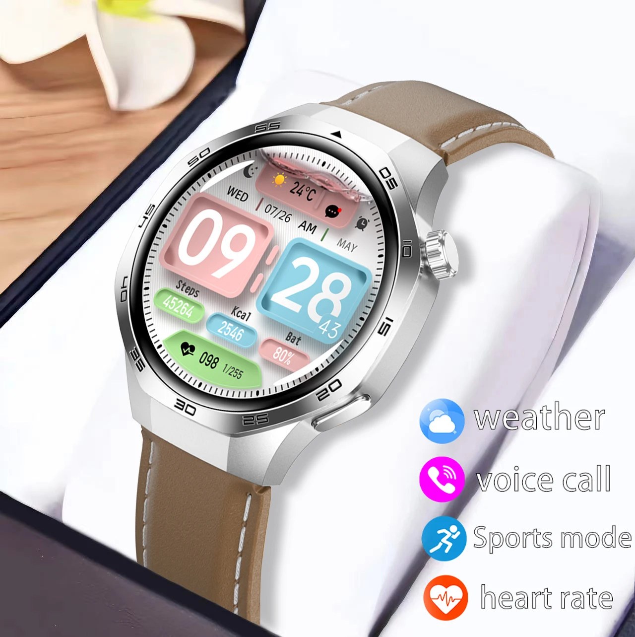 2024 New Compass Smart Watch 1.53-inch HD Screen GPS Sports Trajectory Bluetooth Call Outdoor Sports Men's Smart Watch
2024 New Compass Smart Watch 1.53-inch HD Screen GPS Sports Trajectory Bluetooth Call Outdoor Sports Men's Smart Watch