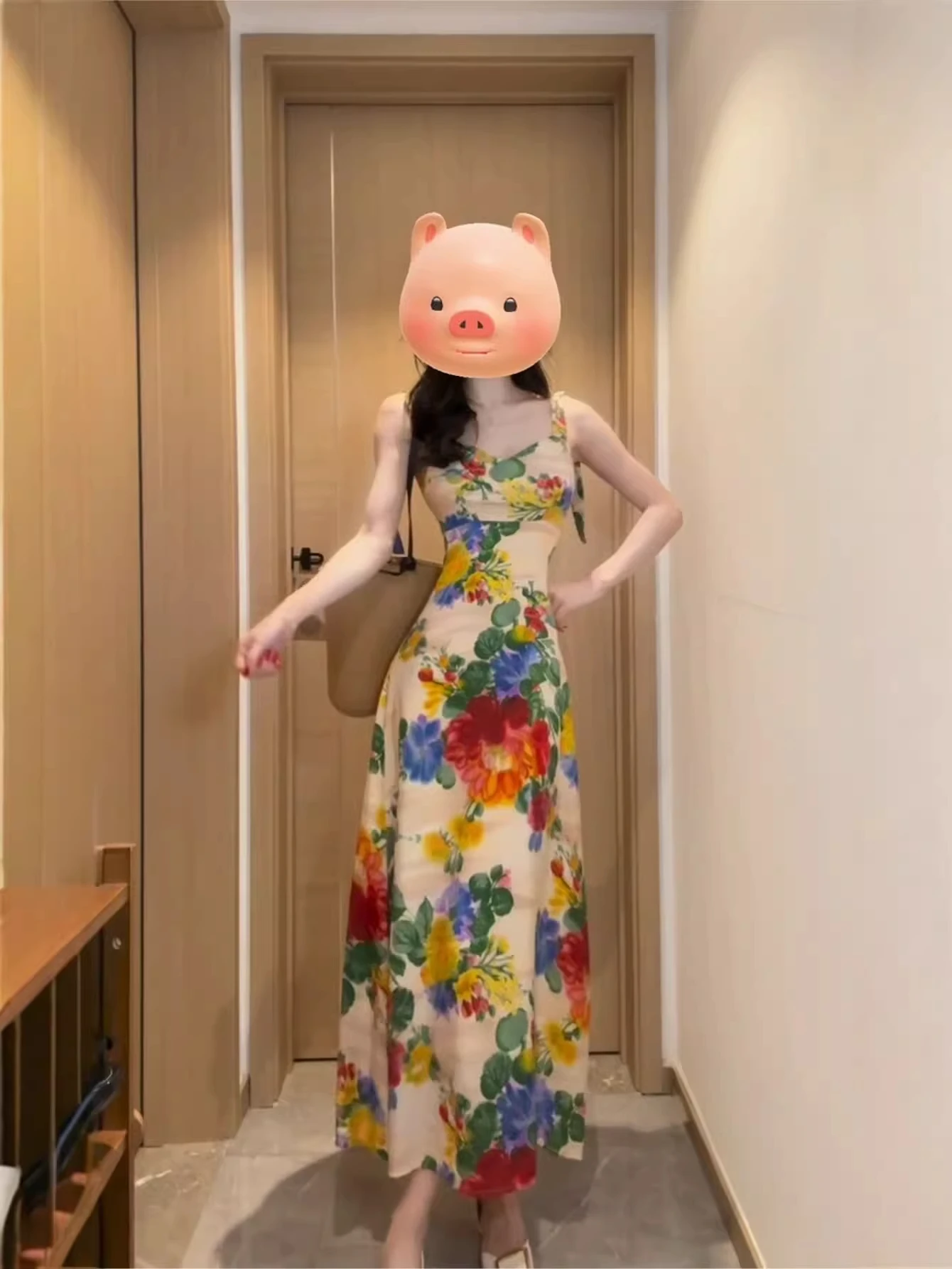 Summer Floral Print Sexy Strap Dress Women's High Waist Slim Fit Long Dress Vacation Bodycon Dress Casual Elegant Style
Summer Floral Print Sexy Strap Dress Women's High Waist Slim Fit Long Dress Vacation Bodycon Dress Casual Elegant Style