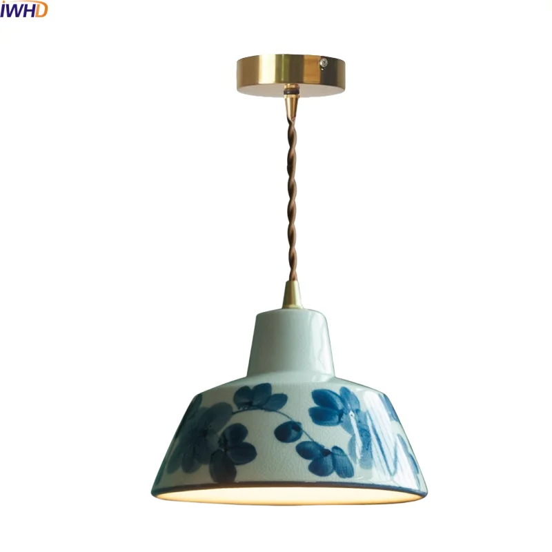 IWHD White Ceramic Flower LED Pendant Light Fixture Lighting For Living Dining Room Home Design Vintage Pendant Lamp Hanglamp
IWHD White Ceramic Flower LED Pendant Light Fixture Lighting For Living Dining Room Home Design Vintage Pendant Lamp Hanglamp