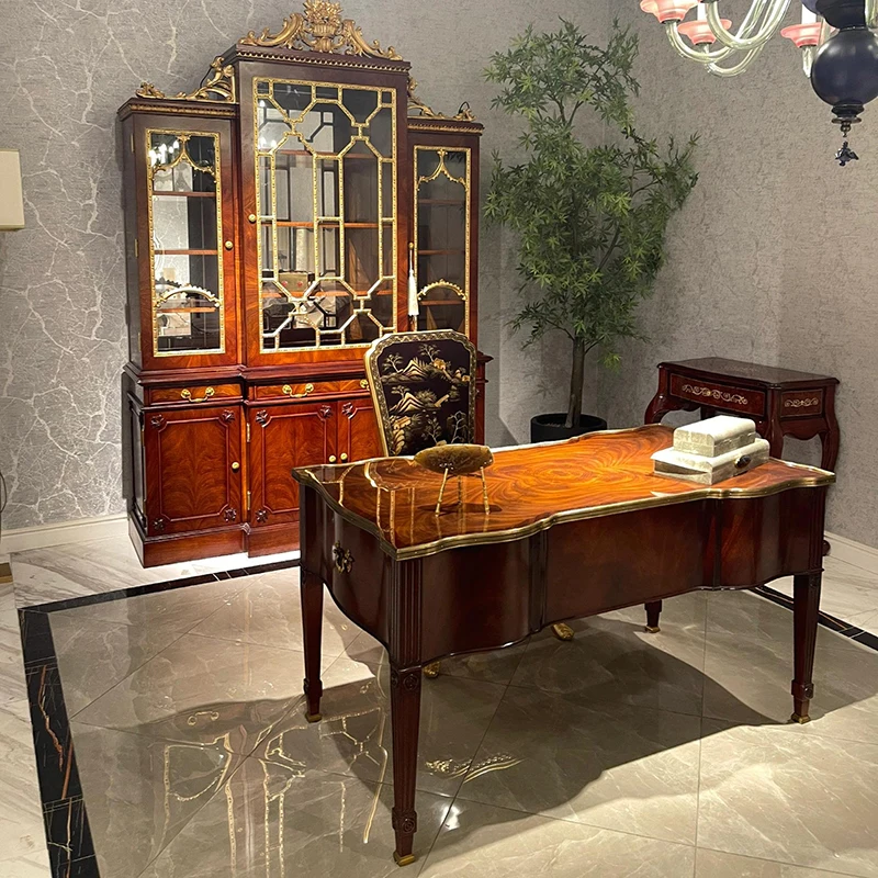 !@Luxury Classical Office Table British Style Home Office Furniture Wooden Office Desks
!@Luxury Classical Office Table British Style Home Office Furniture Wooden Office Desks